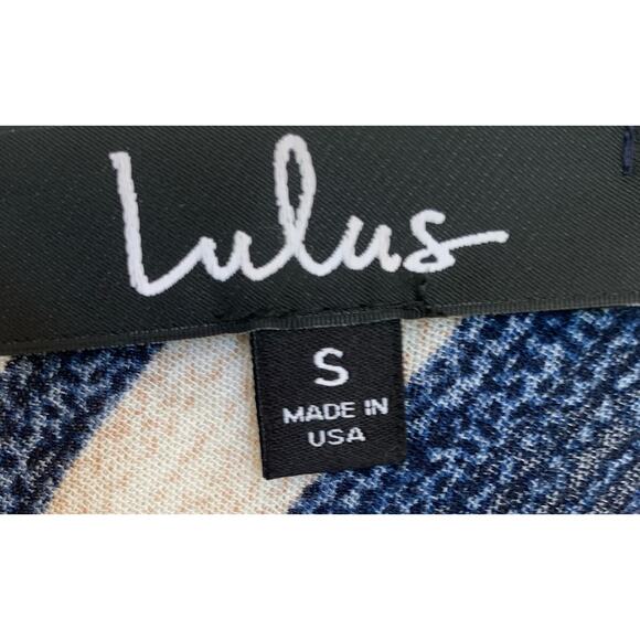 Lulu’s - Angelene Blue & Orange Striped Sleeveless Romper - Size Small - Picture 7 of 9